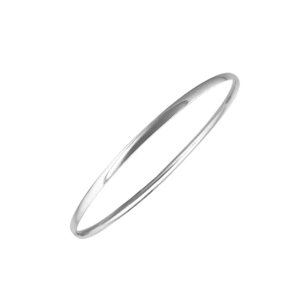 Silver Oval 3mm Court Bangle