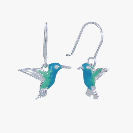 Humming Bird Blue Enamel ER