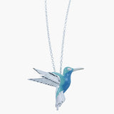 Humming Bird Blue Enamel PEND