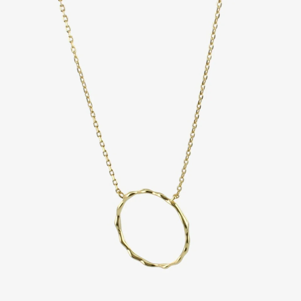 Hula Hoop Gold Necklace