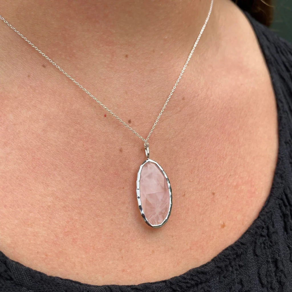 Rose Quartz Gem Necklace