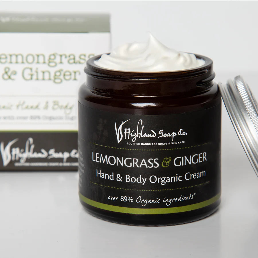 Organic Cream 120ml - Lemongrass & Ginger
