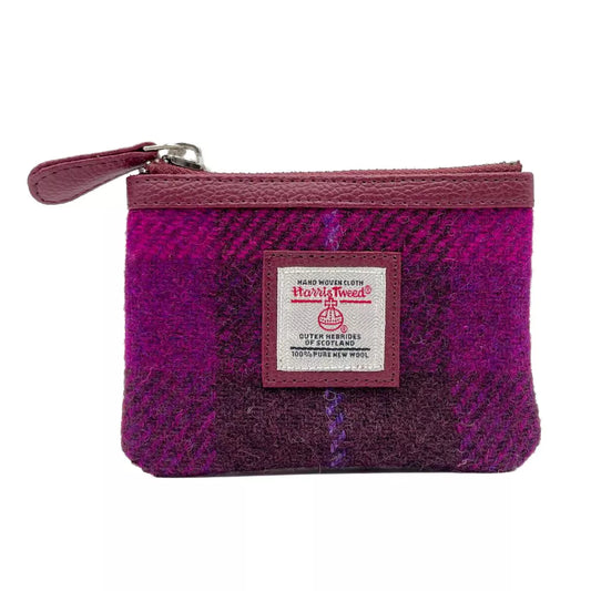 Coin Purse - Purple Check