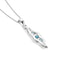 Wavey Blue Topaz Pendant