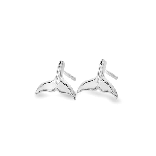 Dolphin Tail Stud Earrings