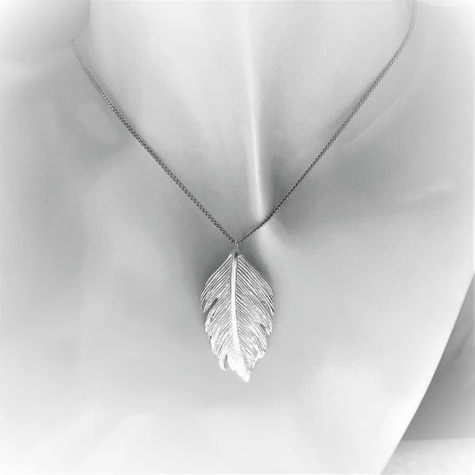 Silver Feather Pendant