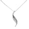 Silver Curled Leaf Pendant