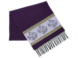 Celtic Thistle Scarf in Purple