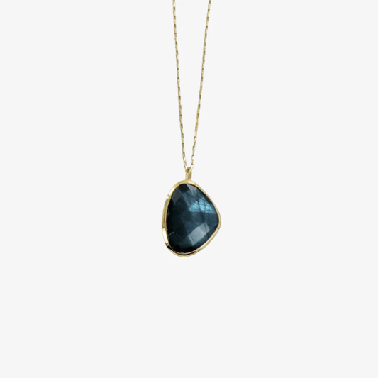 Maharani Gold Labradorite Necklace - Large