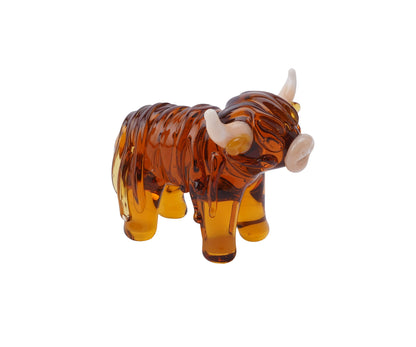 Glass Figurine Ornament | Highland Cow