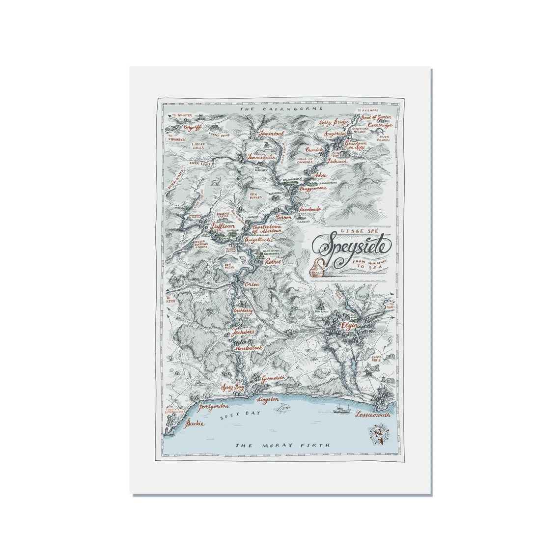 Speyside Map A4