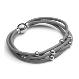 Grey 4 Strand Magnetic Bead Bracelet