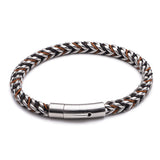 Black & Brown Nylon Threaded Cord Bracelet